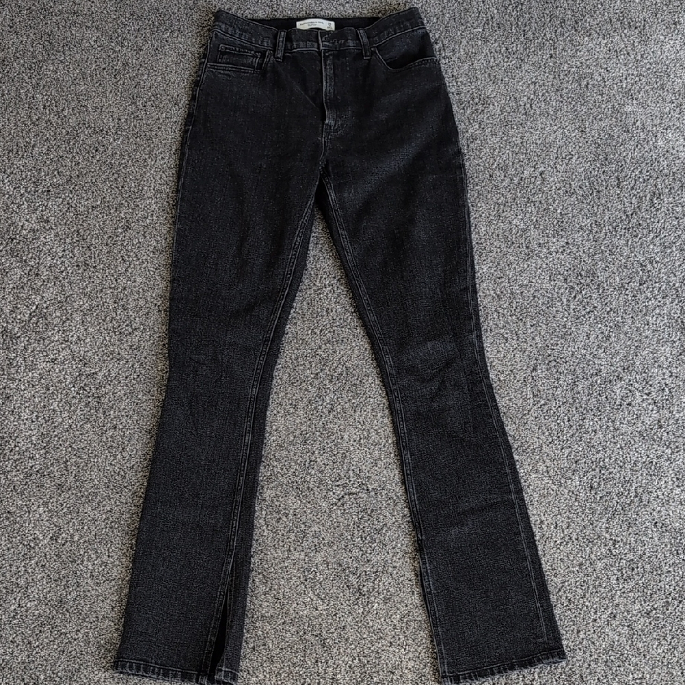 Abercrombie & Fitch Dark Gray Flare Jeans